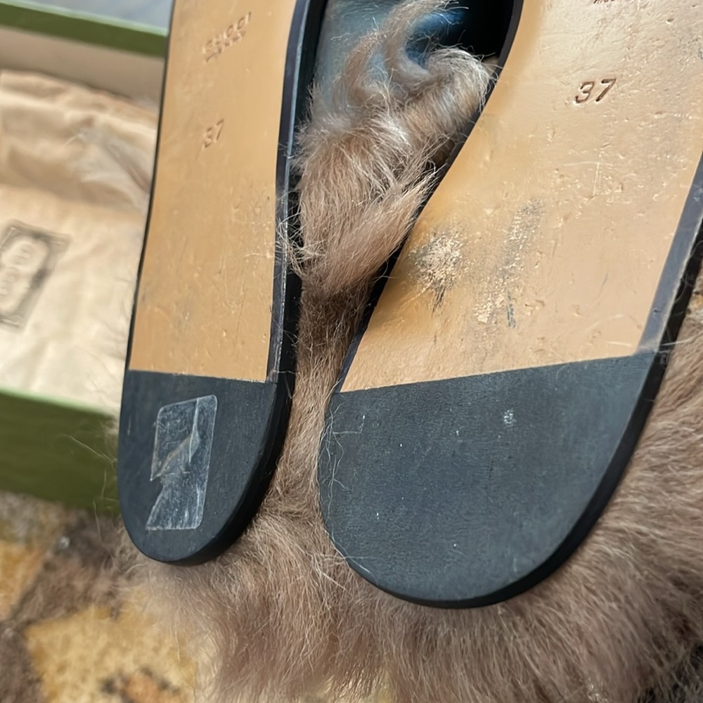 Gucci Princetown Fur Loafers - Picture 10 of 11